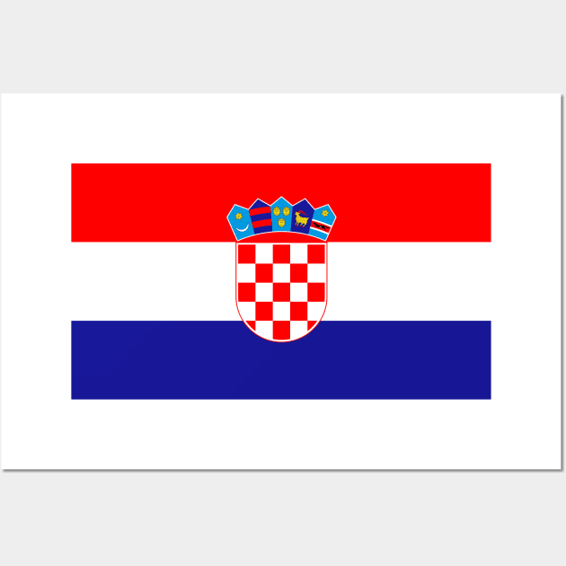 Flag of Croatia Wall Art by COUNTRY FLAGS